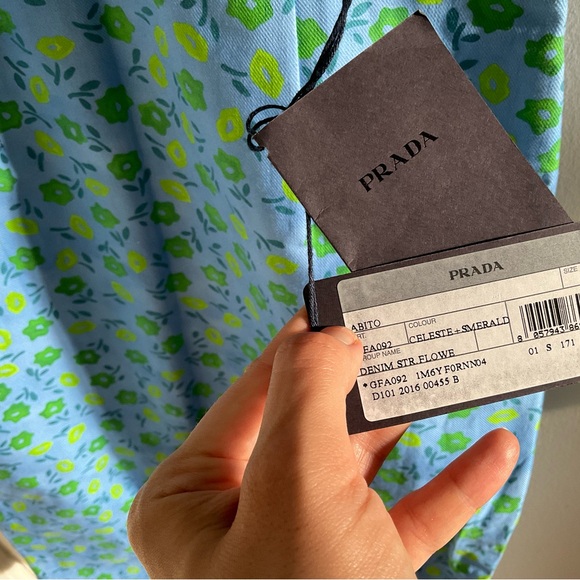 NWT Prada floral summer cotton dress 42 (M) - Picture 5 of 6